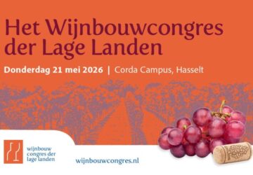 Wijnbouwcongres der Lage Landen vindt plaats op 21 mei 2026 in Hasselt