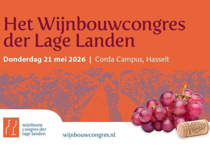Wijnbouwcongres der Lage Landen vindt plaats op 21 mei 2026 in Hasselt
